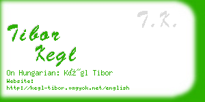 tibor kegl business card